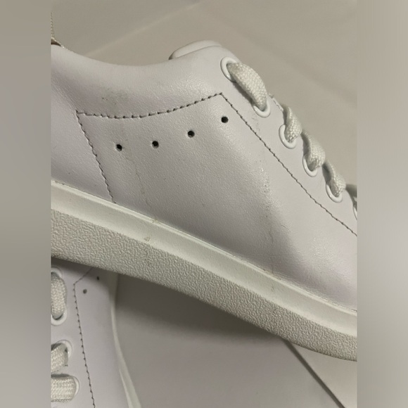 Tory Burch Howell Court Women Size 5M White Leather Lace Up Casual Sneaker - Picture 7 of 14